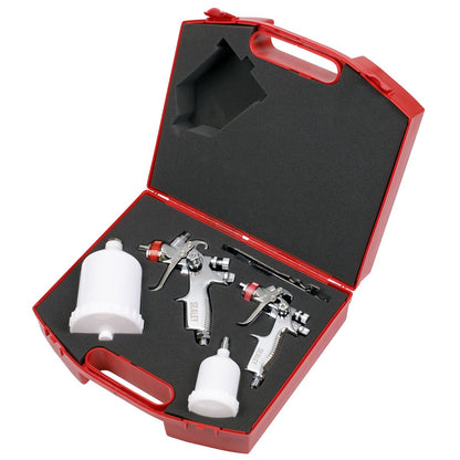 Sealey HVLP774 HVLP Gravity Feed Top Coat/Touch-Up Spray Gun Set