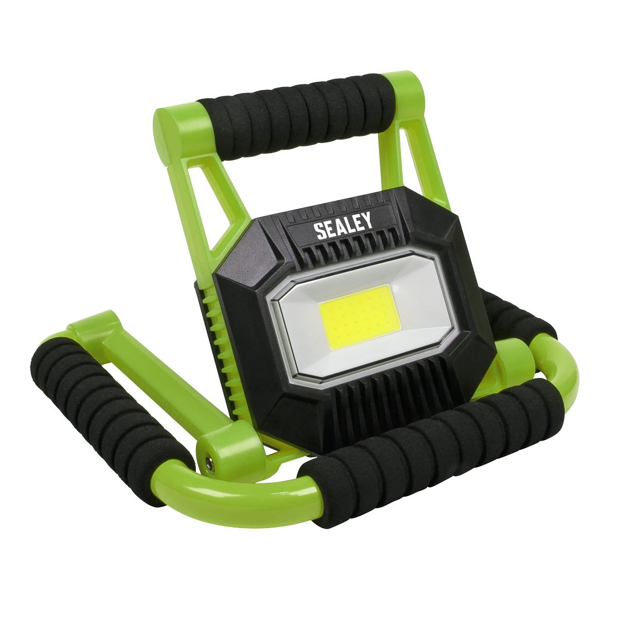 Sealey LEDFL10W Rechargeable Portable Fold Flat Floodlight 10W COB LED Lithium-ion