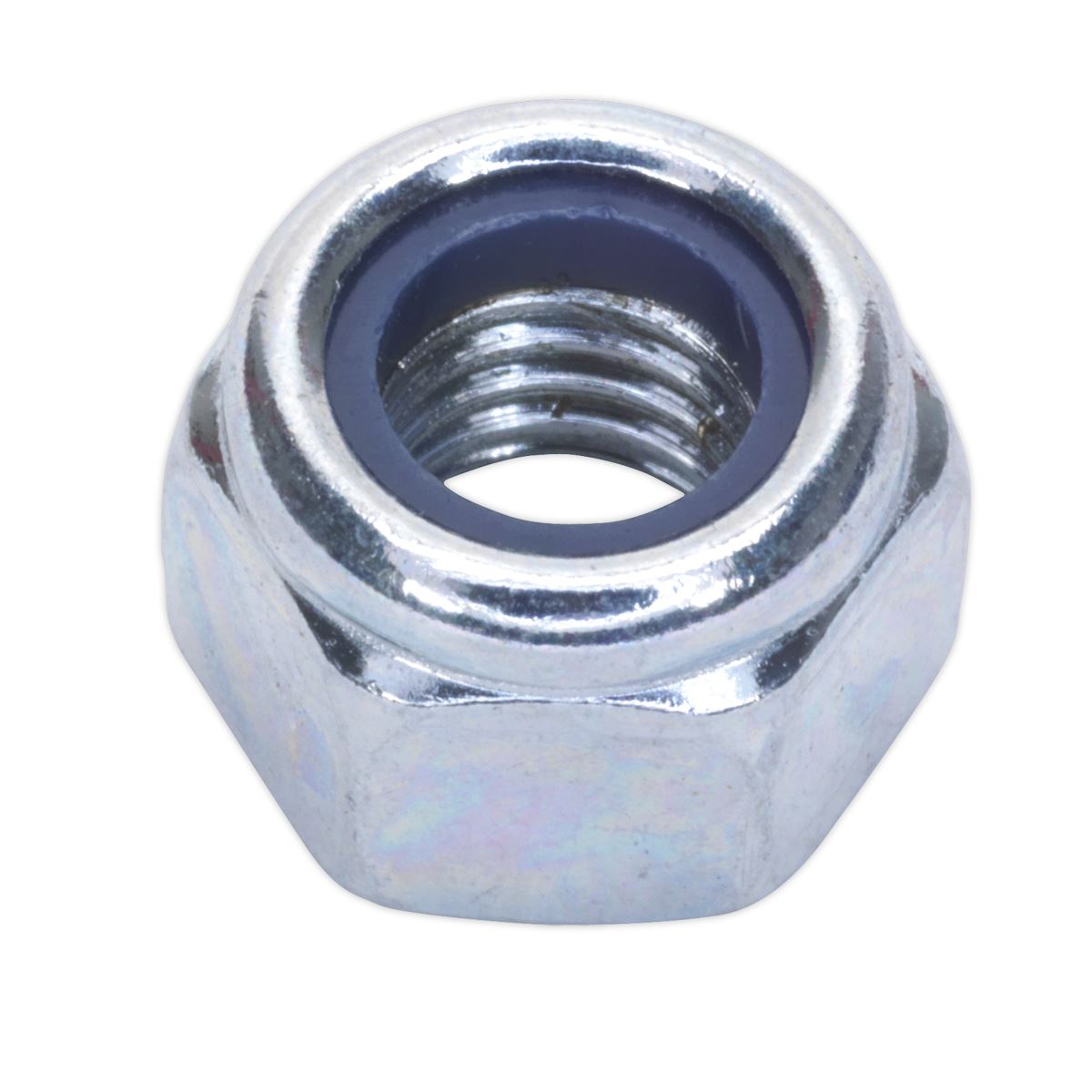 Sealey NLN8 Nylon Locknut M8 Zinc Pack of 100