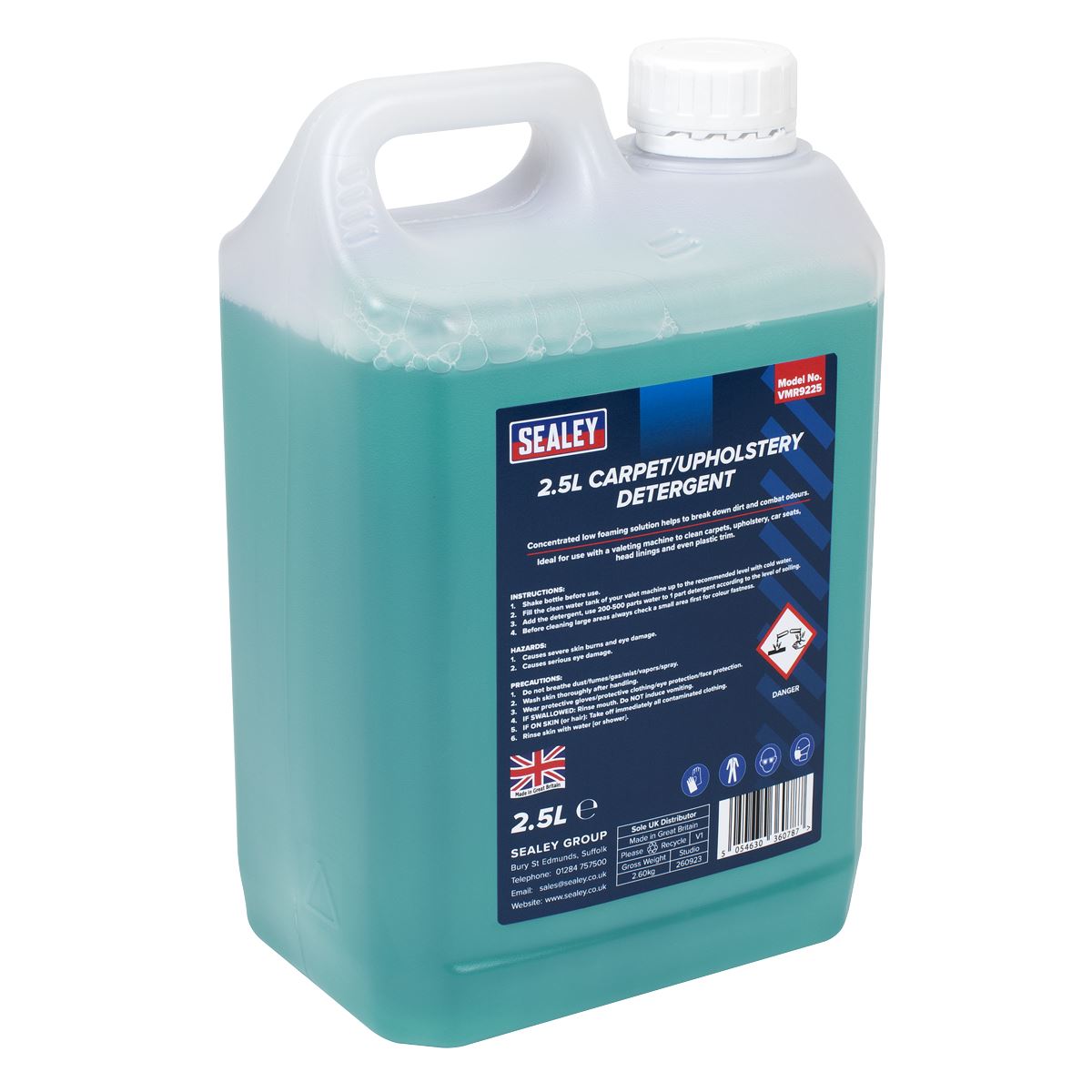 Sealey VMR9225 Carpet/Upholstery Detergent 2.5L