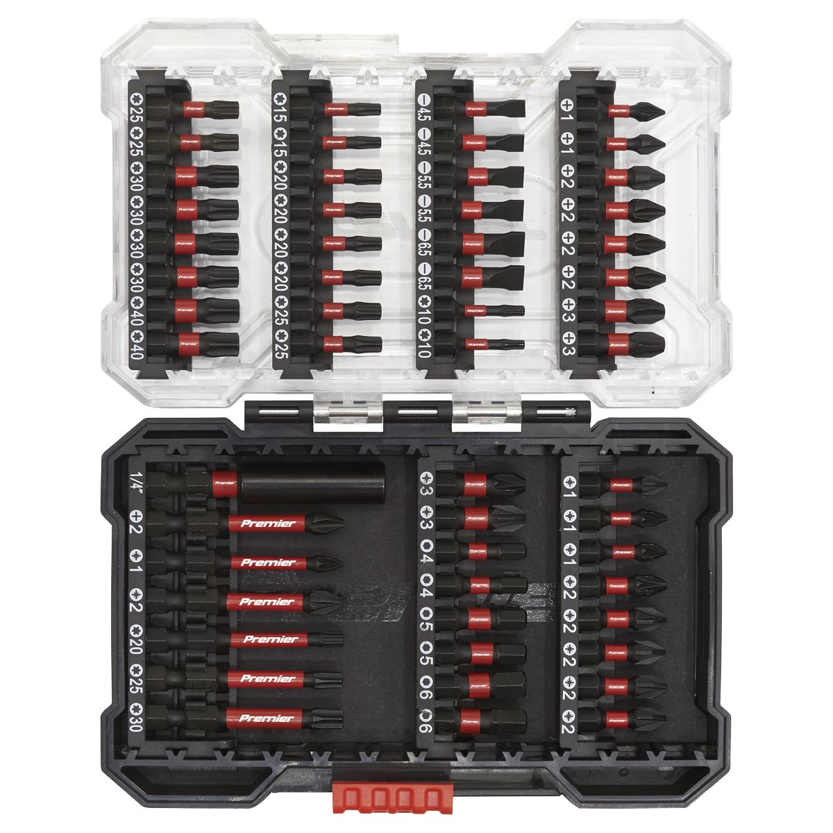 Sealey AK8281 Power Tool Bit Set 55pc Impact Grade