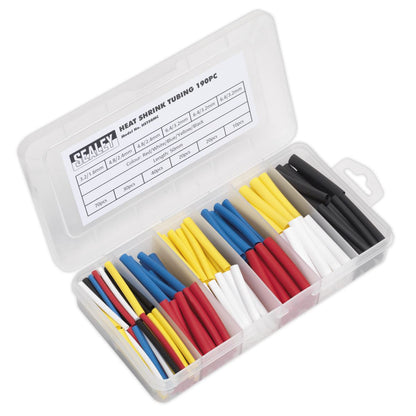 Sealey HST50MC Heat Shrink Tubing Assortment 190pc 50mm Mixed Colours