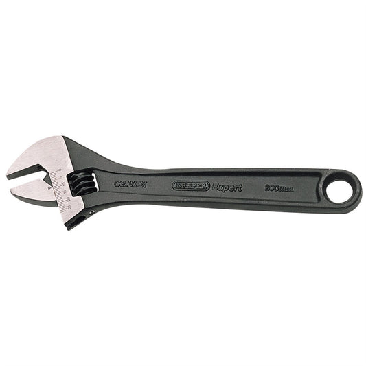 Draper 52680 Expert Crescent-Type Adjustable Wrench with Phosphate Finish 200mm 29mm