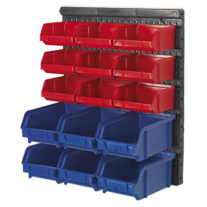 Sealey TPS1569WM Bin Storage System Wall Mounting 15 Bins-McCormickTools