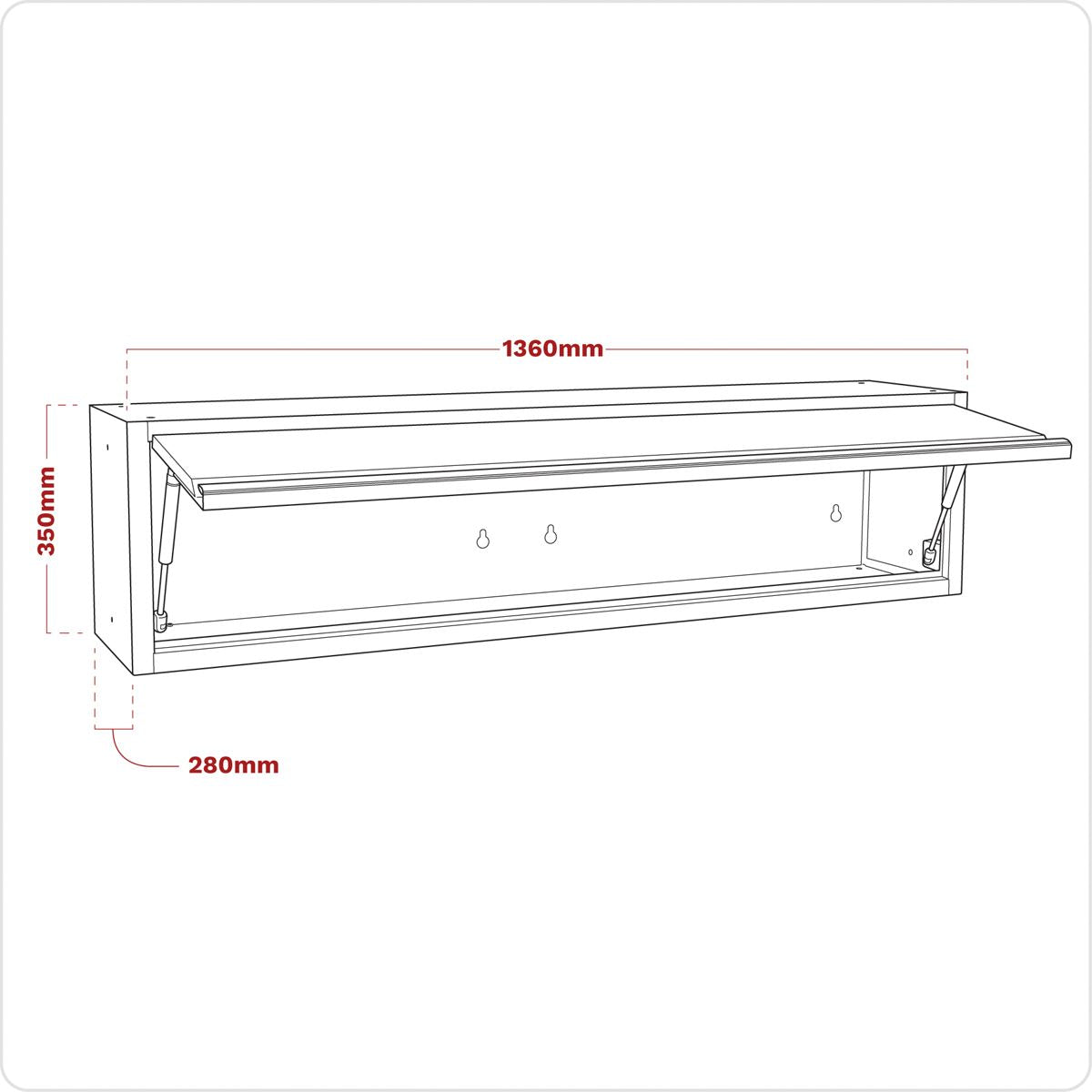 Sealey APMS68 Modular Wall Cabinet 1360mm