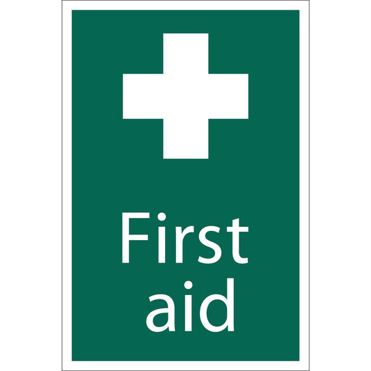 Draper 72534 First Aid' Safety Sign 200 x 300mm