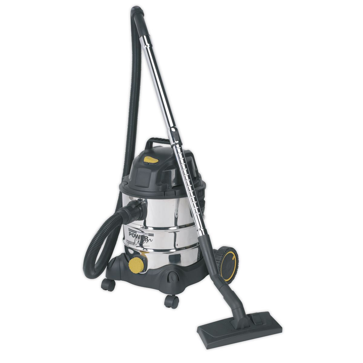 Sealey PC200SD110V Vacuum Cleaner Industrial Wet & Dry 20L 1250W/110V Stainless Drum