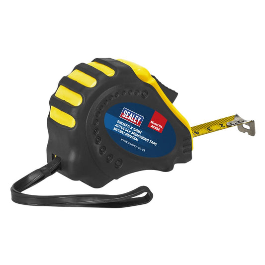 Sealey AK994 Auto Lock Tape Measure 5m(16ft) x 19mm - Metric/Imperial