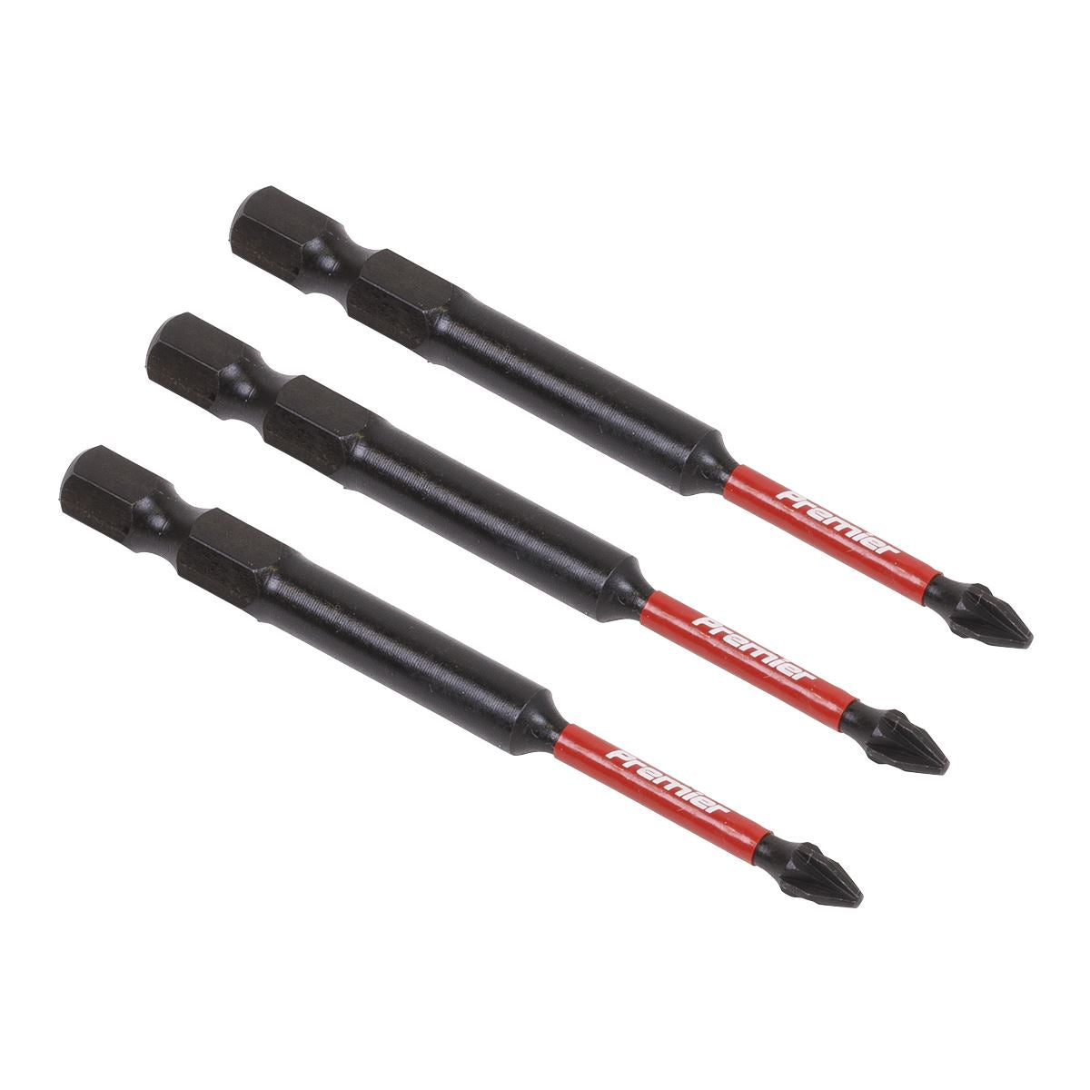 Sealey AK8257 Pozi #1 Impact Power Tool Bits 75mm - 3pc