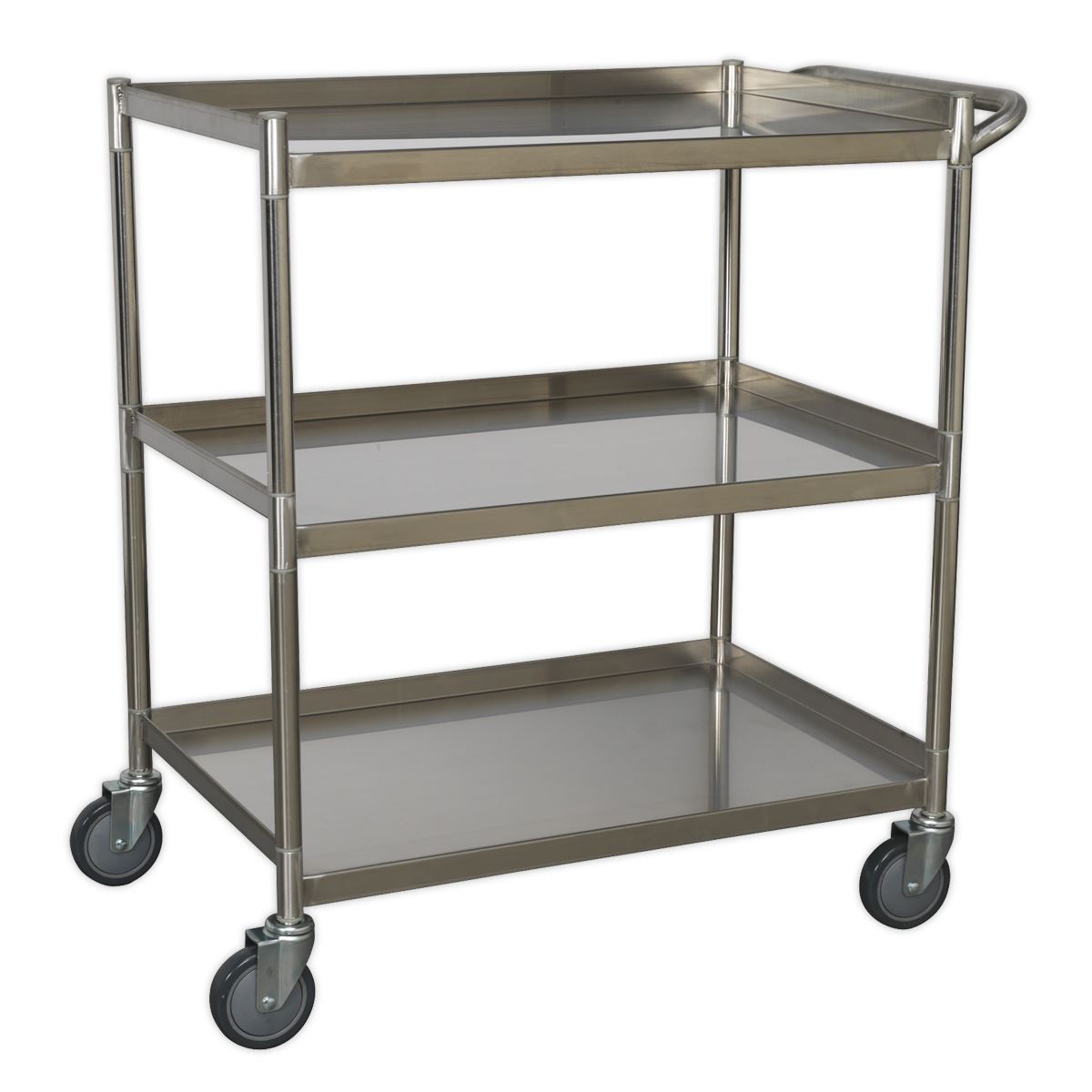 Sealey CX410SS Workshop Trolley 3-Level Stainless Steel