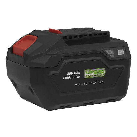 Sealey CP20VBP6 Power Tool Battery 20V 6Ah SV20 Series Lithium-ion