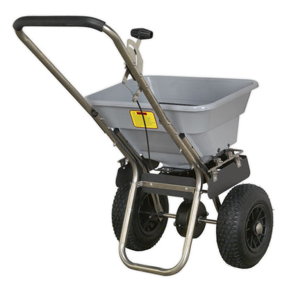 Sealey SSB37W Stainless Steel Broadcast Salt Spreader 37kg Walk Behind