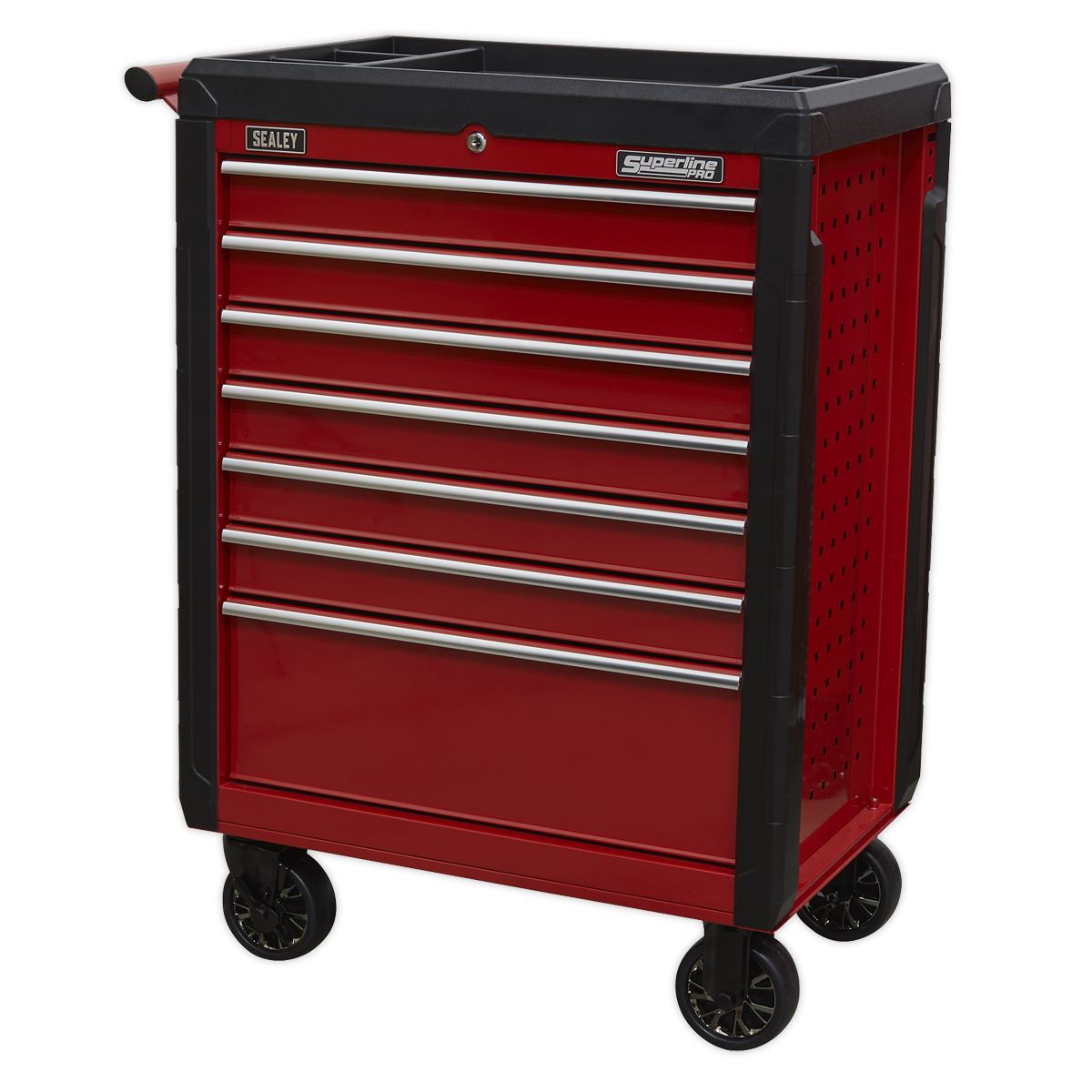 Sealey AP3407 Rollcab 7 Drawer with Ball-Bearing Slides - Red