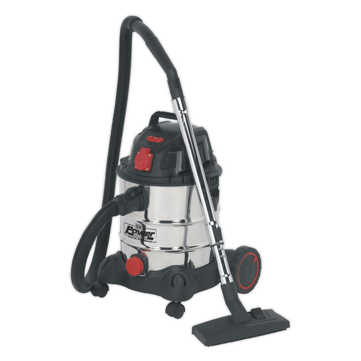 Sealey PC200SDAUTO Vacuum Cleaner Industrial 20L 1400W/230V Stainless Drum Auto Start