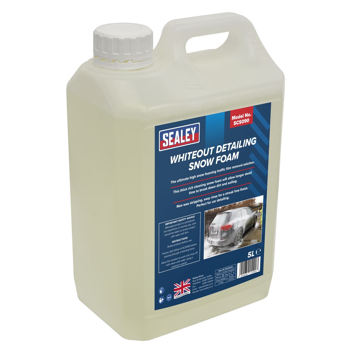 Sealey SCS090 Whiteout Detailing Snow Foam 5L