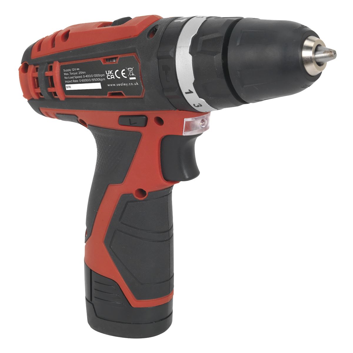 Sealey CP1201 Cordless Combi Drill Ø10mm 12V SV12 Series - Body Only