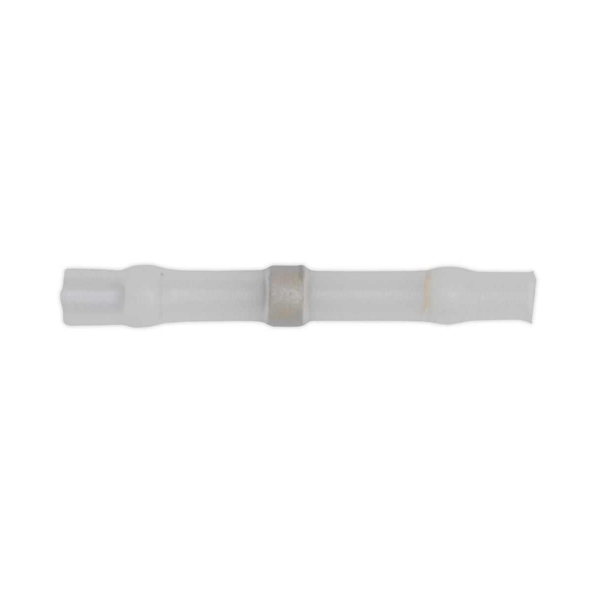 Sealey WTSSB25 Heat Shrink Butt Connector Solder Terminal 24-22 AWG White Pack of 25