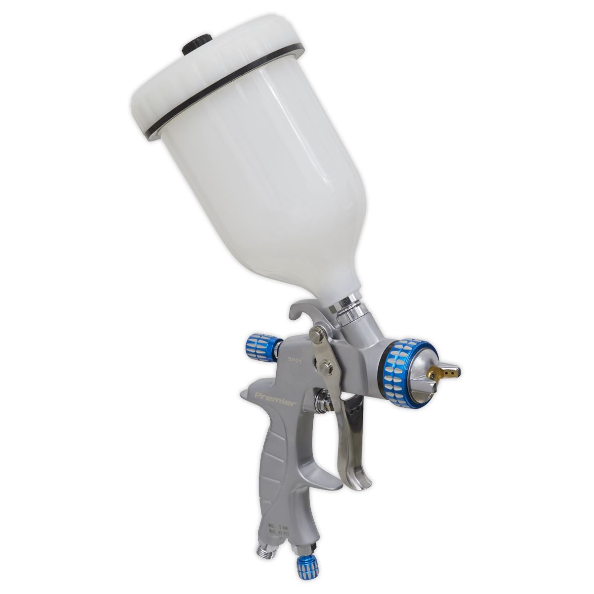 Sealey SP01 SP Gravity Feed Spray Gun - 1.4mm Set-Up