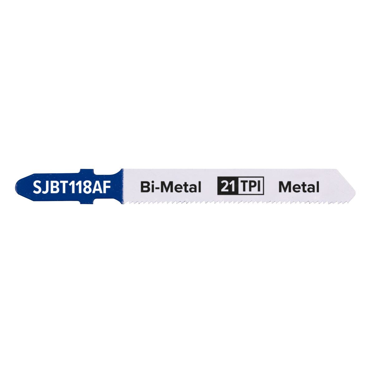 Sealey SJBT118AF Jigsaw Blade Metal 75mm 21tpi - Pack of 5