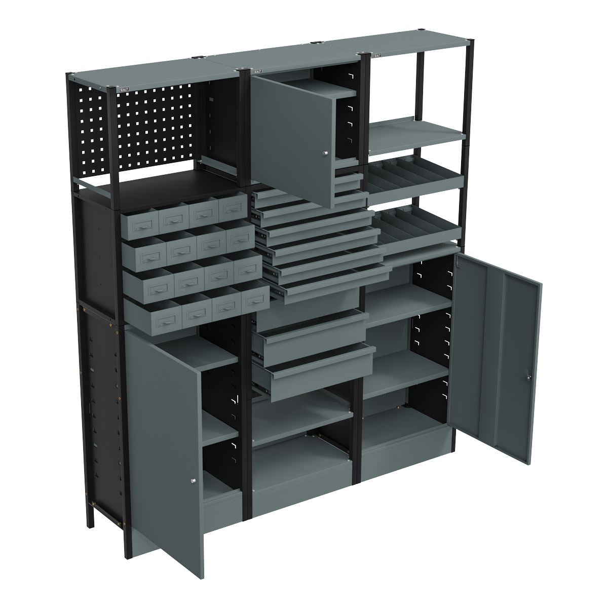 Sealey APMRSTACK1 Modular Racking System Combo 1.74m