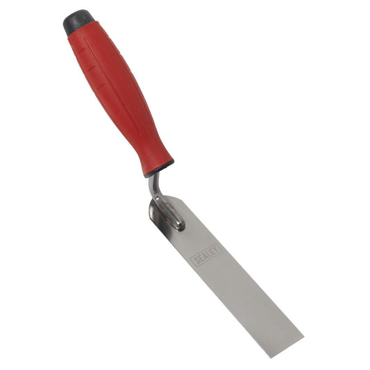 Sealey T1740 Stainless Steel Finishing Trowel - Rubber Handle - 30 x 160mm