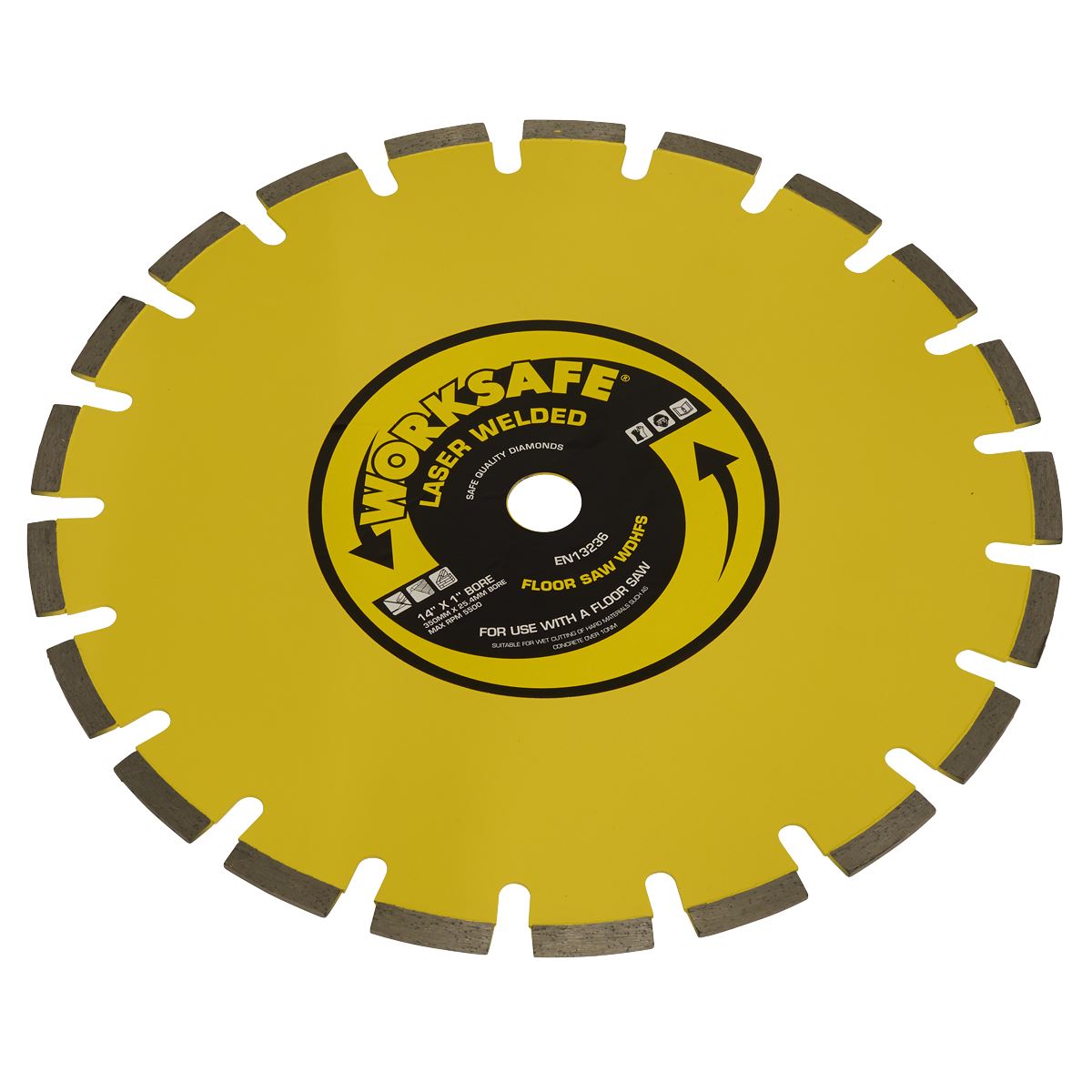 Sealey WDHFS350 Floor Saw Blade (Hard) Ø350 x Ø25mm