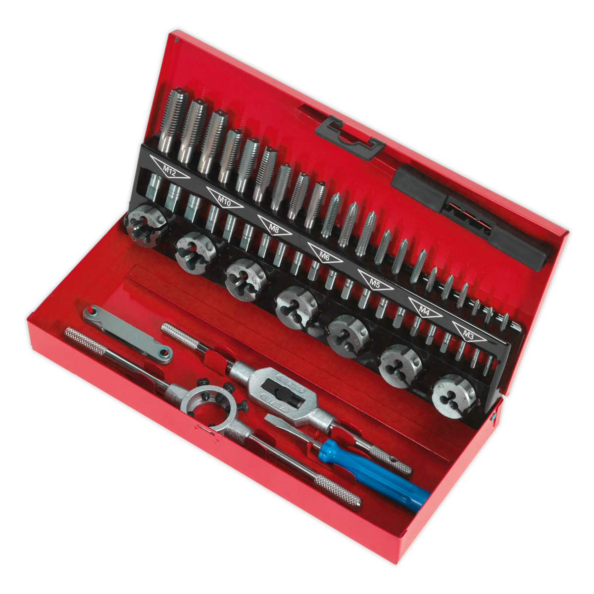 Sealey AK3015 Tap & Die Set 32pc Split Dies Metric