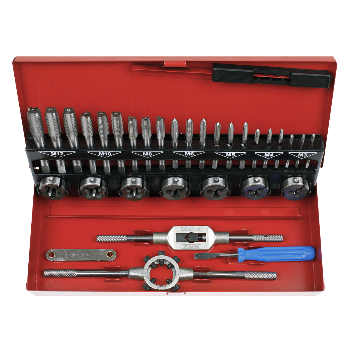 Sealey AK3015 Tap & Die Set 32pc Split Dies Metric