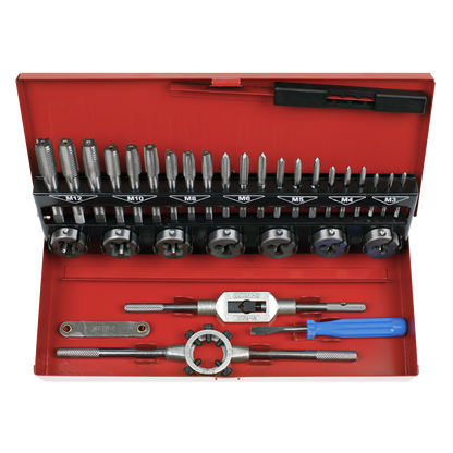 Sealey AK3015 Tap & Die Set 32pc Split Dies Metric