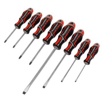 Sealey AK4322 Screwdriver Set 8pc GripMAX® - Red