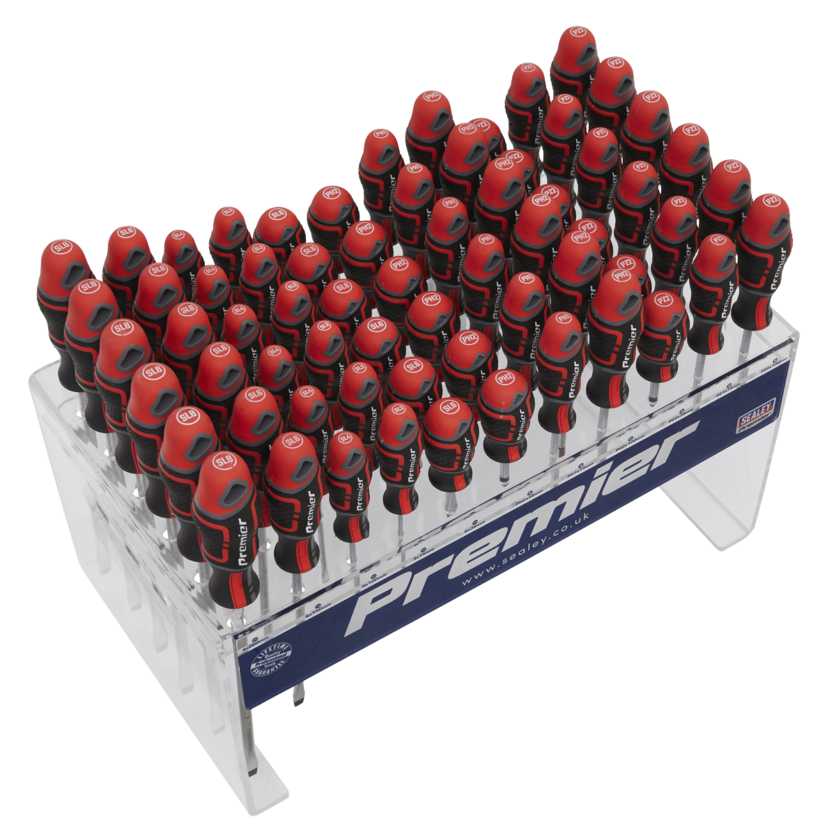 Sealey AK4369DS Individual Screwdrivers GripMAX® 66pc Countertop Display