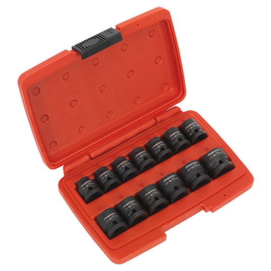 Sealey AK5613LP Impact Socket Set 13pc 1/2"Sq Drive Low Profile Metric