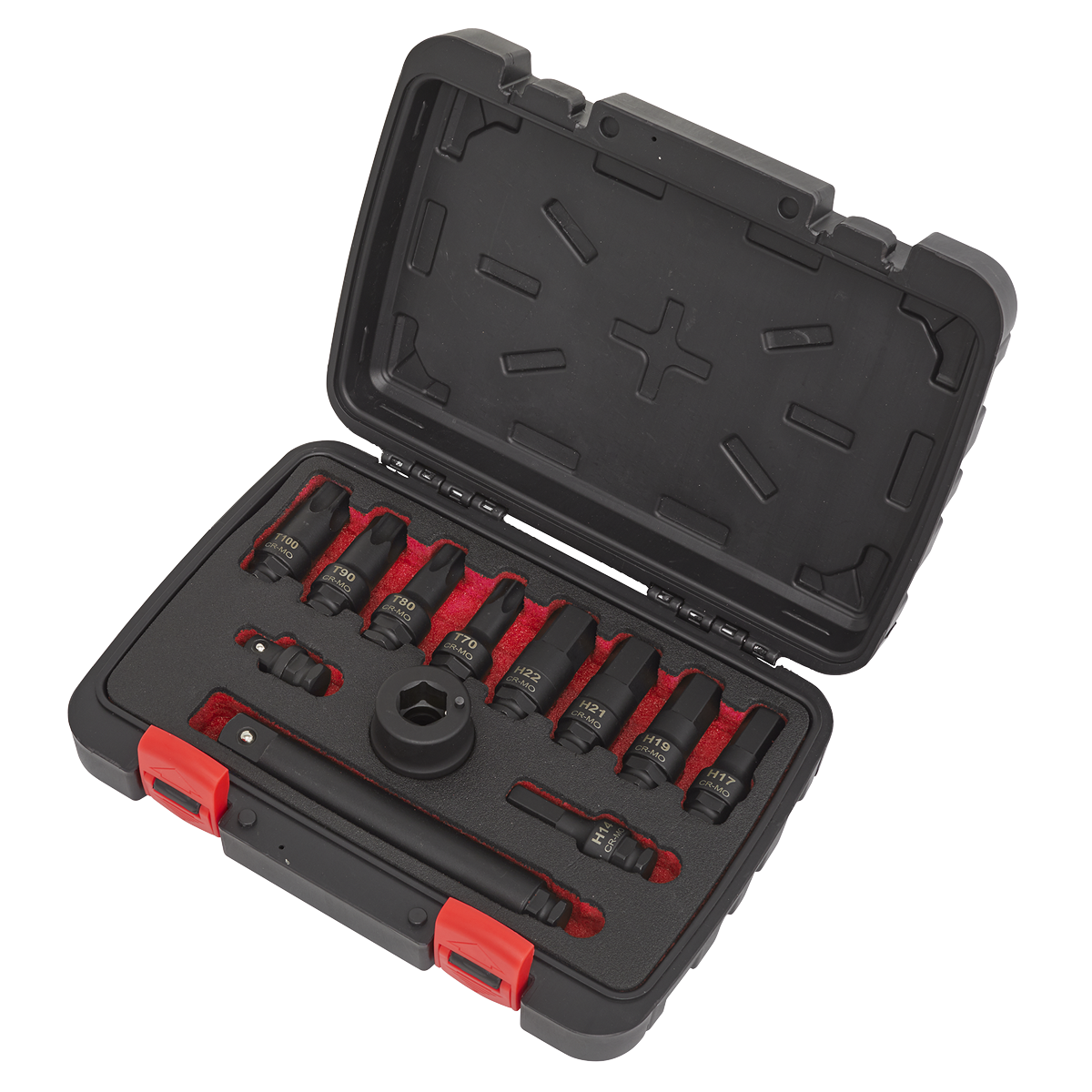 Sealey AK5617 Impact Socket Bit & Accessories Set 12pc 3/4"Sq Drive