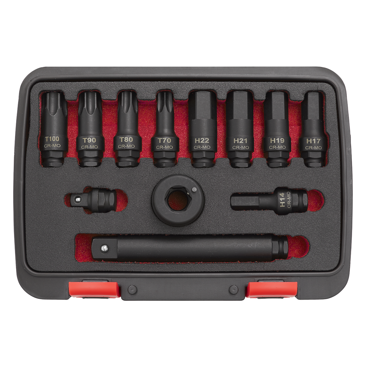 Sealey AK5617 Impact Socket Bit & Accessories Set 12pc 3/4"Sq Drive