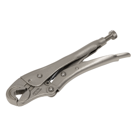 Sealey AK6871 Locking Pliers Round Jaws 195mm 0-35mm Capacity