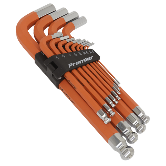 Sealey AK71870 Jumbo Ball-End Hex Key Set 13pc Anti-Slip - Imperial