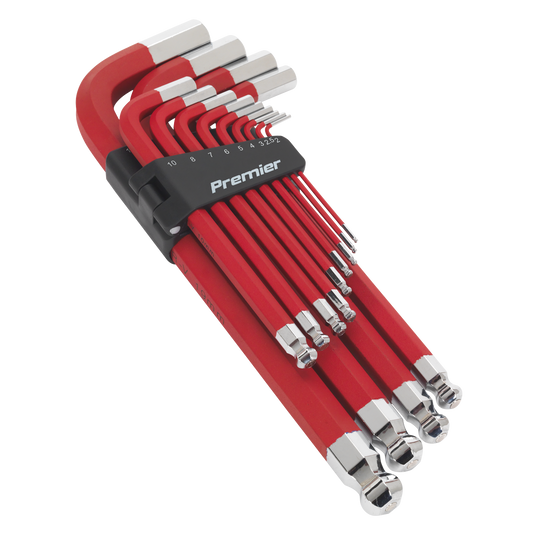 Sealey AK7187 Jumbo Ball-End Hex Key Set 13pc Anti-Slip - Metric