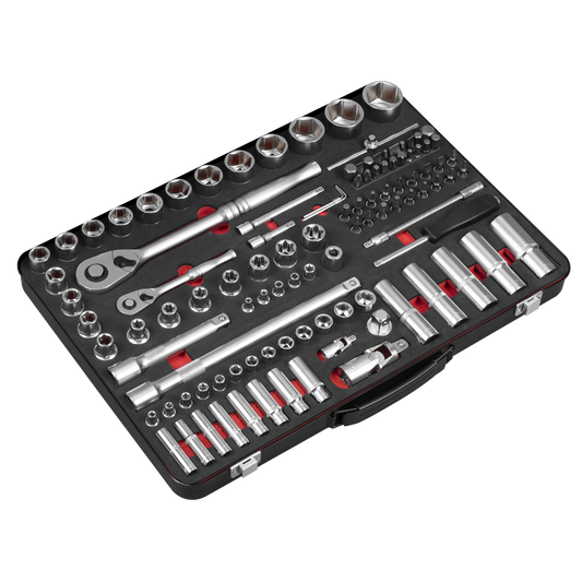Sealey AK7926 Socket Set  1/4" & 1/2"Sq Drive 108pc - Premier Platinum
