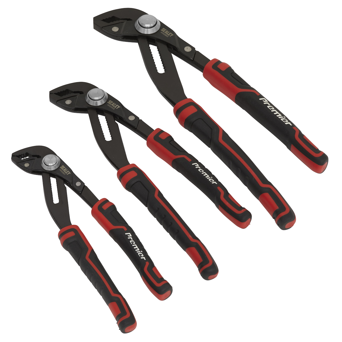 Sealey AK8380 Water Pump Pliers Set 3pc Quick Release