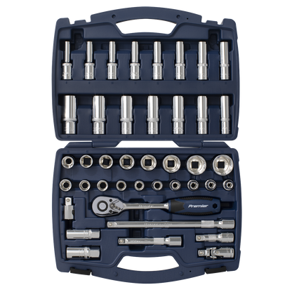 Sealey AK8993 Socket Set 41pc 1/2"Sq Drive WallDrive® Metric