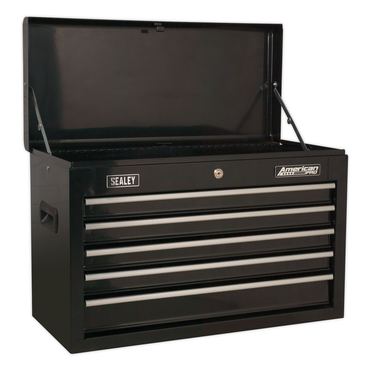 Sealey AP225BCOMBO Topchest 5 Drawer with Ball-Bearing Slides - Black & 272pc Tool Kit