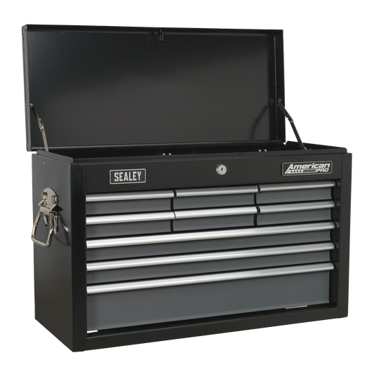 Sealey AP2509B Topchest 9 Drawer with Ball-Bearing Slides - Black/Grey