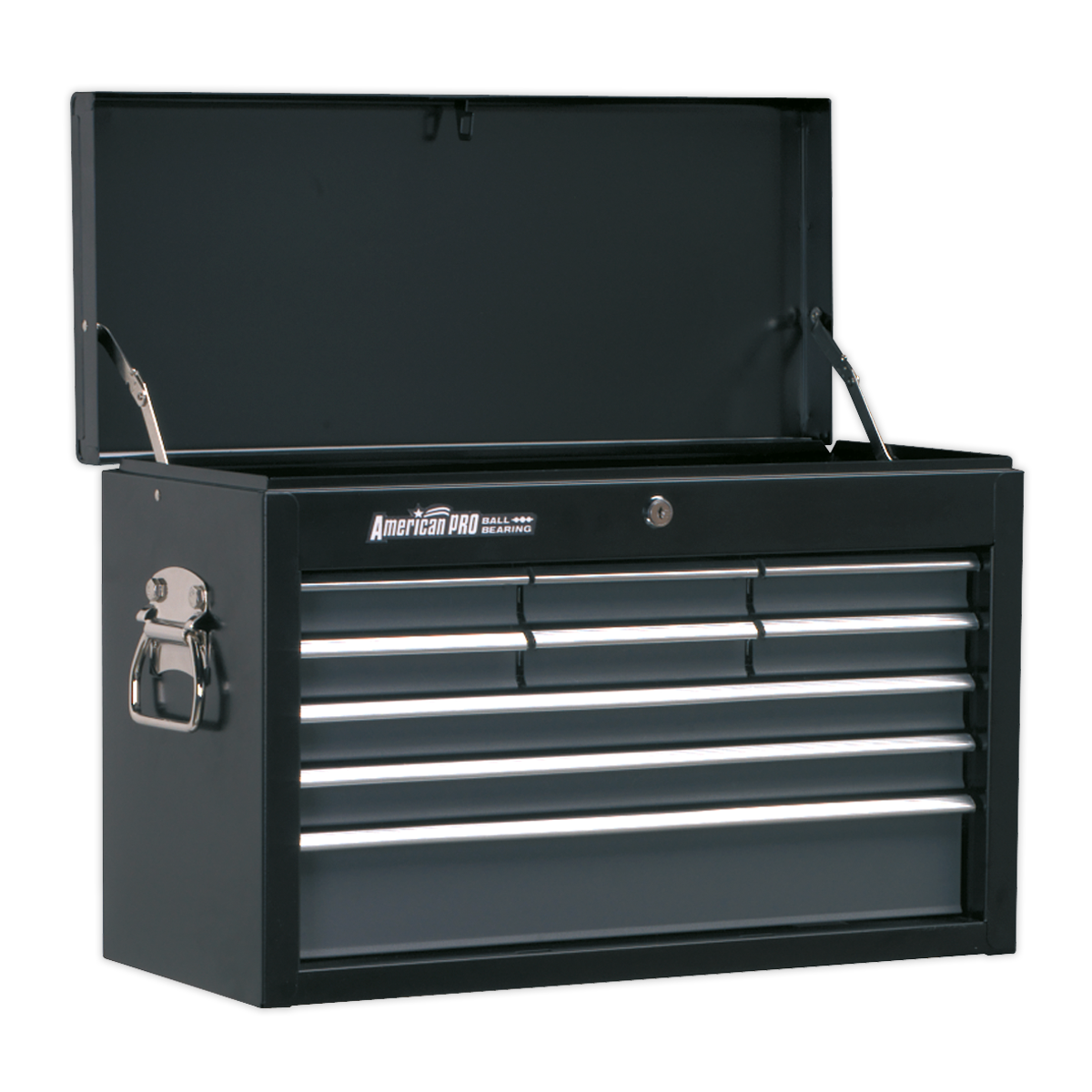 Sealey AP2509B Topchest 9 Drawer with Ball-Bearing Slides - Black/Grey