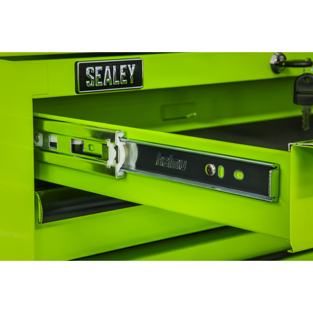 Sealey AP26029THV Mid-Box Tool Chest 2 Drawer with Ball-Bearing Slides - Green/Black