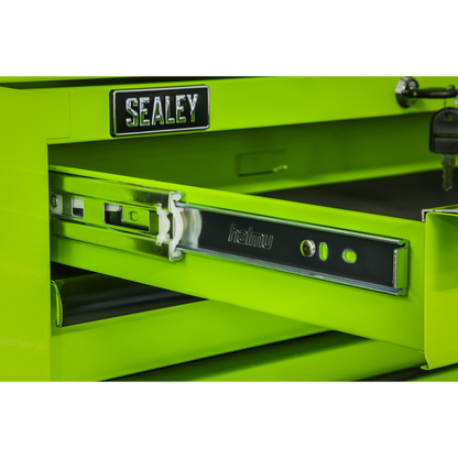 Sealey AP26029THV Mid-Box Tool Chest 2 Drawer with Ball-Bearing Slides - Green/Black