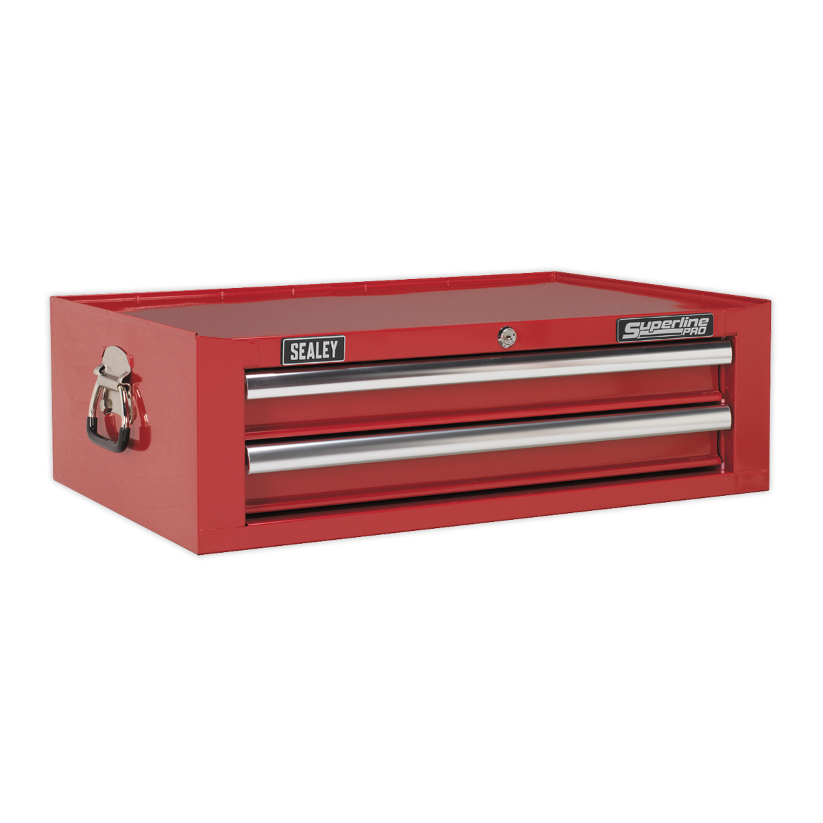 Sealey APSTACKTR Topchest Mid-Box Tool Chest & Rollcab Combination 14 Drawer with Ball-Bearing Slides - Red