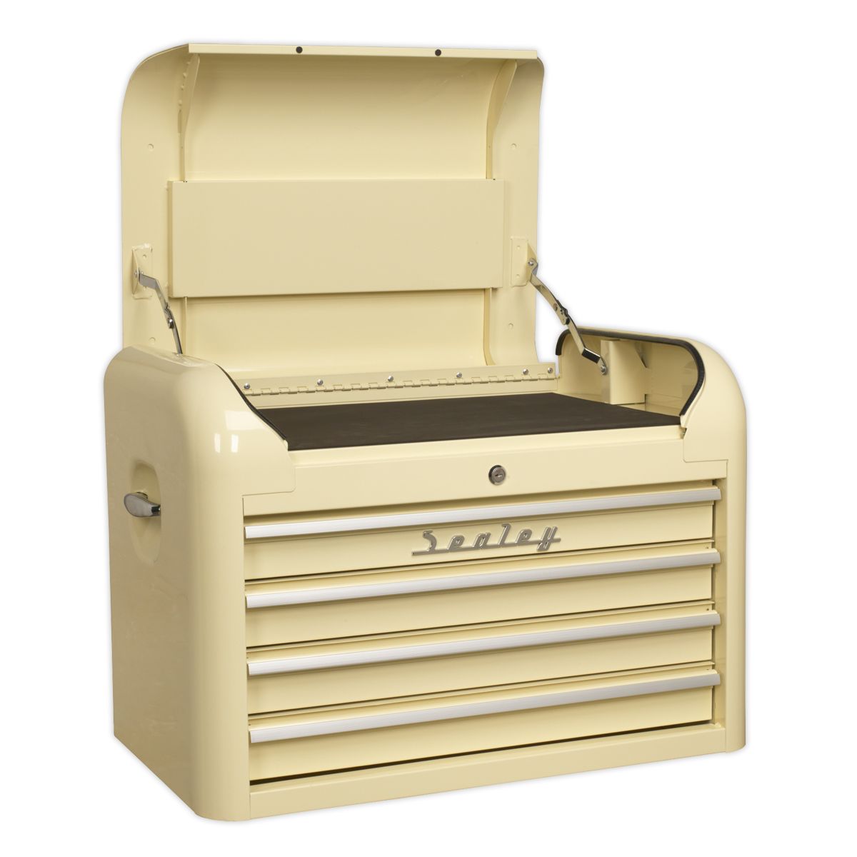 Sealey AP28COMBO2 Retro Style Topchest Mid-Box Tool Chest & Rollcab Combination 10 Drawer Cream