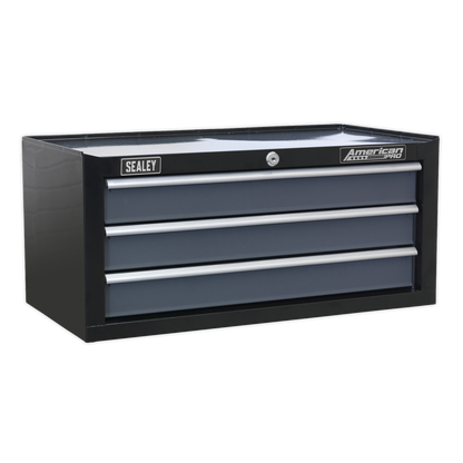 Sealey AP35TBCOMBO Tool Chest Combination 16 Drawer with Ball-Bearing Slides - Black/Grey & 468pc Tool Kit