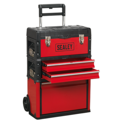 Sealey AP548 Mobile Steel/Composite Toolbox - 3 Compartment