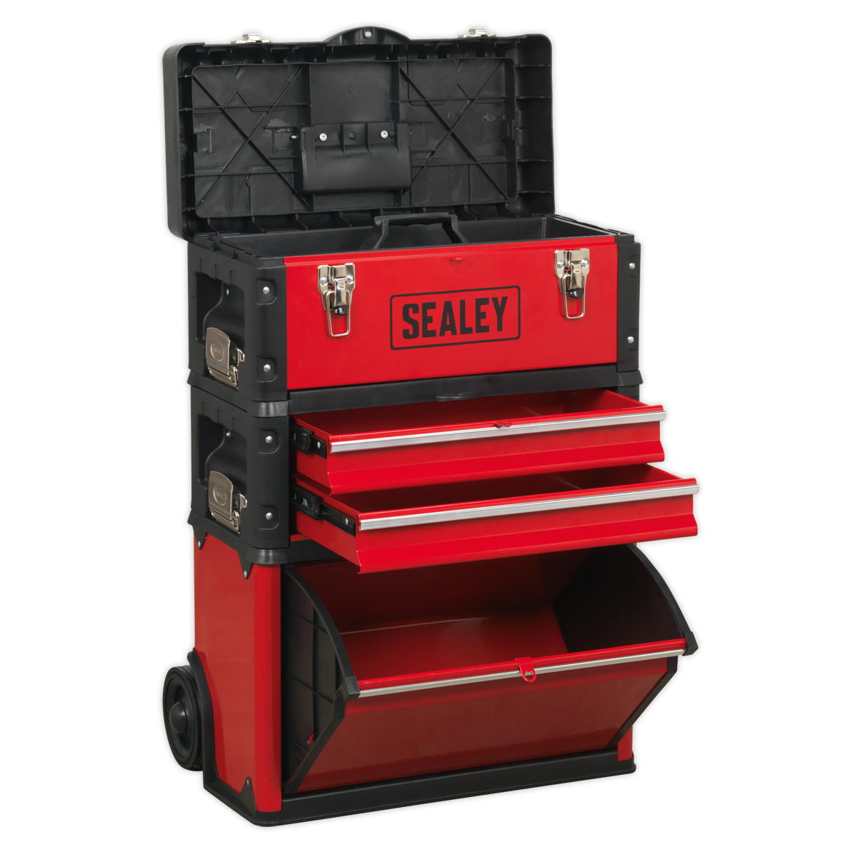 Sealey AP548 Mobile Steel/Composite Toolbox - 3 Compartment